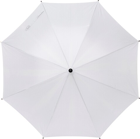 Stockschirm aus Polyester Barry – Weiß bedrucken, Art.-Nr. 002999999_8422