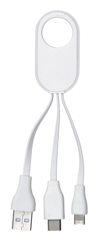 Ladekabel Pilar | 3-in-1 – Weiß bedrucken, Art.-Nr. 002999999_8450 Ladekabel Pilar | 3-in-1 – Weiß bedrucken, Art.-Nr. 002999999_8450