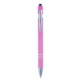 Kugelschreiber mit Touchfunktion Primo – Rosa bedrucken, Art.-Nr. 017999999_8462