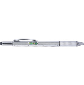 Kugelschreiber Giuliana | Kunststoff | 5-in-1 – Silber bedrucken, Art.-Nr. 032999999_8465