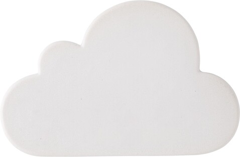 Anti-Stress-Wolke aus PU-Schaum Franco – Weiß bedrucken, Art.-Nr. 002999999_8474