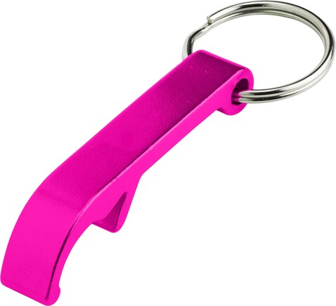 Schlüsselanhänger mit Flaschenöffner Felix – Rosa bedrucken, Art.-Nr. 017999999_8517