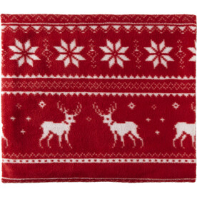 Fleecedecke Jane | Rentiermuster – Rot bedrucken, Art.-Nr. 008999999_8529