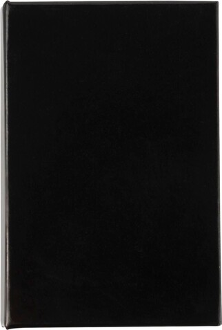 Notizbuch mit Haftnotizen Belinda – Schwarz bedrucken, Art.-Nr. 001999999_8532