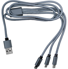 Ladekabel Felix | 4-in-1 – Silber bedrucken, Art.-Nr. 032999999_8597