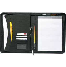 Mappe Josie | Gebundenes Leder | A4 – Schwarz bedrucken, Art.-Nr. 001999999_8617