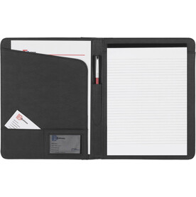 Mappe Frederick | Gebundenes Leder | A4 – Schwarz bedrucken, Art.-Nr. 001999999_8619