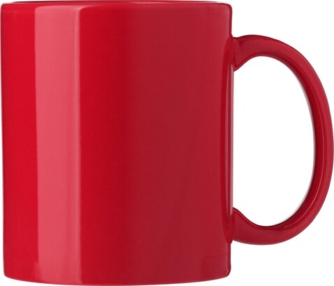 Keramikbecher Kenna – Rot bedrucken, Art.-Nr. 008999999_864650
