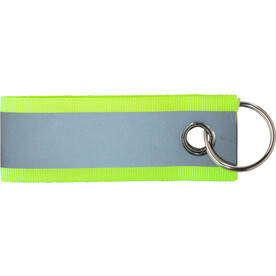 Reflektierender Polyester-Schlüsselanhänger Aliyah – Gelb bedrucken, Art.-Nr. 006999999_864928