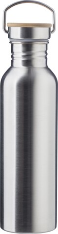 Edelstahl Trinkflasche Mohnblume – Silber bedrucken, Art.-Nr. 032999999_865174