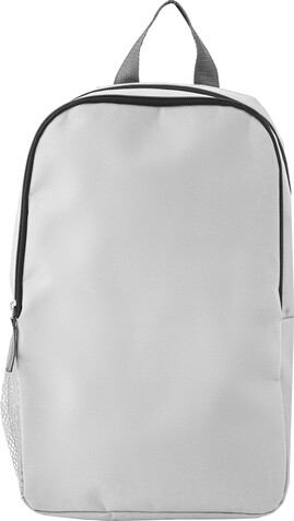 Polyester (600D) Kühlrucksack Nicholas – Weiß bedrucken, Art.-Nr. 002999999_865575