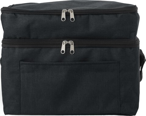 Kühltasche Troy | Recycelt | 15 l – Schwarz bedrucken, Art.-Nr. 001999999_865946