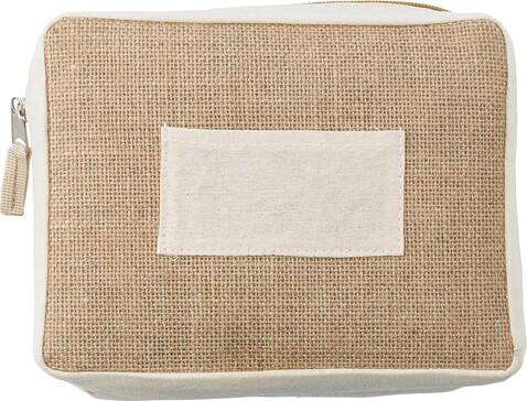 Kulturtasche Julian | Jute | 1,8 l – Braun bedrucken, Art.-Nr. 011999999_866445 Kulturtasche Julian | Jute | 1,8 l – Braun bedrucken, Art.-Nr. 011999999_866445