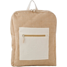Jute-Rucksack Edison – Braun bedrucken, Art.-Nr. 011999999_866520
