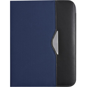 Konferenzmappe Ivo | Polyester 600D | A4 – Blau bedrucken, Art.-Nr. 005999999_8668
