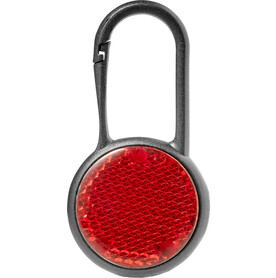 Sicherheitsleuchte Zuri | Kunststoff | Karabiner – Rot bedrucken, Art.-Nr. 008999999_8755