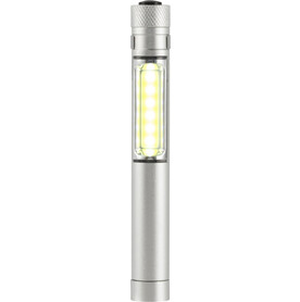 Taschenlampe Beth | Aluminium | COB | 50 Lumen – Silber bedrucken, Art.-Nr. 032999999_8839