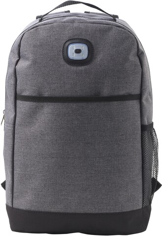 Rucksack Katarina | Polyester | Mit Licht | 18 l – Grau bedrucken, Art.-Nr. 003999999_8849