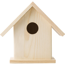 Vogelhaus Wesley | Holz | Malset – Braun bedrucken, Art.-Nr. 011999999_8868