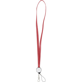 2-in-1 Lanyard aus Kunststoff Romario – Rot bedrucken, Art.-Nr. 008999999_8987