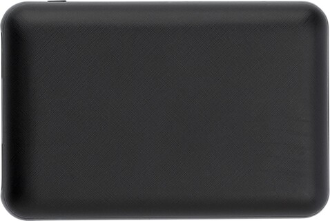 Powerbank aus Kunststoff Harriette – Schwarz bedrucken, Art.-Nr. 001999999_9058