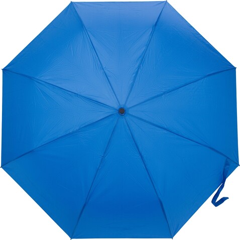Automatik-Taschenschirm aus Pongee Ava – Blau bedrucken, Art.-Nr. 005999999_9066
