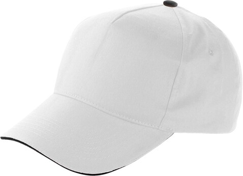 Baseball-Cap aus Baumwolle Beau – Weiß bedrucken, Art.-Nr. 002999999_9114