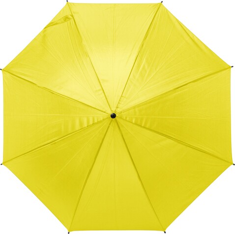 Automatik-Regenschirm aus Polyester Rachel – Gelb bedrucken, Art.-Nr. 006999999_9126