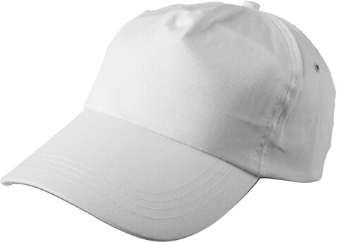 Cap Lisa | Baumwollköper | 5 Panels – Weiß bedrucken, Art.-Nr. 002999999_9128