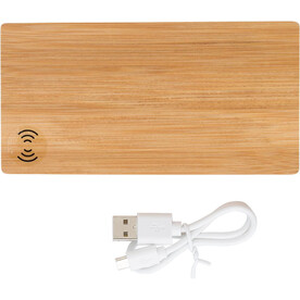 Powerbank Walter | Bambus | 6.000 mAh – Braun bedrucken, Art.-Nr. 011999999_9148