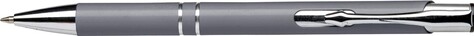Recycelter Aluminium-Kugelschreiber Kamari – Grau bedrucken, Art.-Nr. 003999128_916301