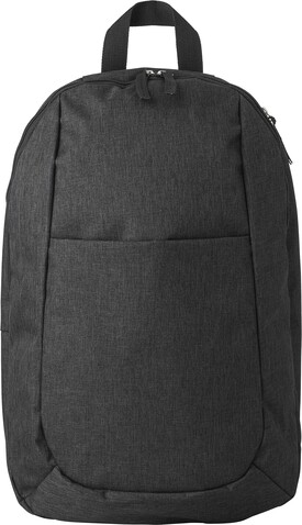 Rucksack aus Polyester Haley – Schwarz bedrucken, Art.-Nr. 001999999_9167
