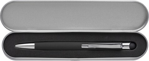 Rollerball aus Aluminium Thea – Schwarz bedrucken, Art.-Nr. 001999999_9183