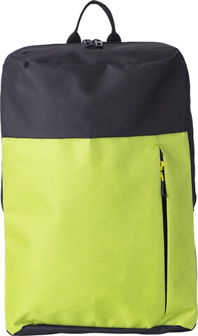 Rucksack aus Polyester Freya – Hellgrün bedrucken, Art.-Nr. 029999999_9185