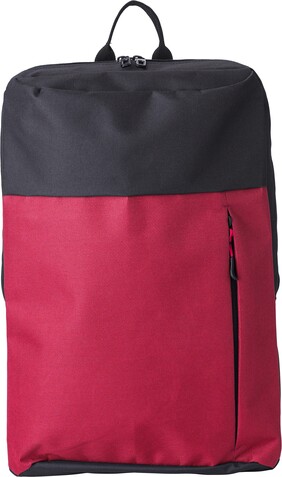 Rucksack aus Polyester Freya – Rot bedrucken, Art.-Nr. 008999999_9185