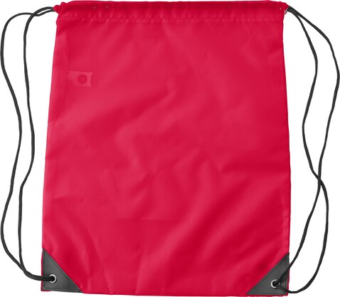 Turnbeutel aus Polyester Enrique – Rot bedrucken, Art.-Nr. 008999999_9261