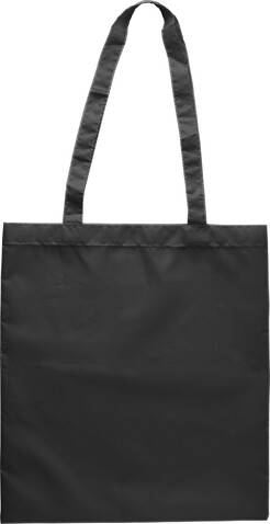 Einkaufstasche aus rPET-Polyester Anaya – Schwarz bedrucken, Art.-Nr. 001999999_9262