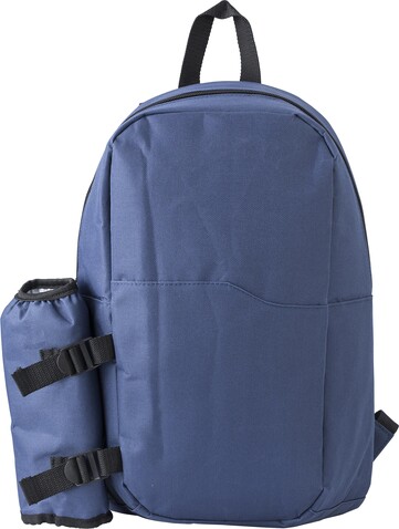 Kühlrucksack aus Polyester Clinton – Blau bedrucken, Art.-Nr. 005999999_9266