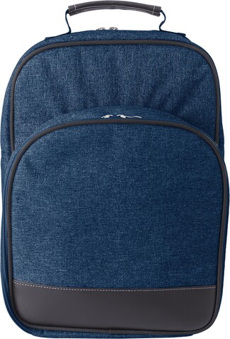 Picknickrucksack Jolie | Polycanvas | 2 Personen – Blau bedrucken, Art.-Nr. 005999999_9269