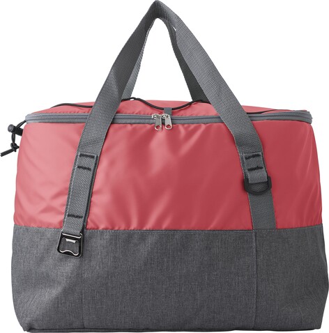 Kühltasche Carlos | Polycanvas | 1,5 l – Rot bedrucken, Art.-Nr. 008999999_9270