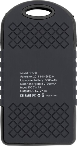 Solar Powerbank Aurora – Schwarz bedrucken, Art.-Nr. 001999999_9333