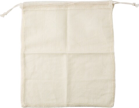 Organic cotton fruits and vegetables bag Freddy – Khaki bedrucken, Art.-Nr. 013999999_9337