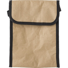 Lunch-Kühltasche aus Papier Stefan – Braun bedrucken, Art.-Nr. 011999999_9342 Lunch-Kühltasche aus Papier Stefan – Braun bedrucken, Art.-Nr. 011999999_9342