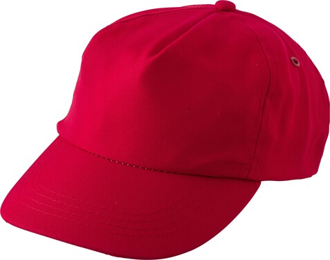 Schirmmütze aus rPET Suzannah – Rot bedrucken, Art.-Nr. 008999999_9343