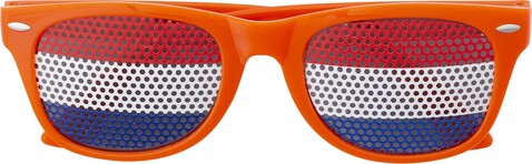 Fan Sonnenbrille aus Plexiglas Lexi – Rot/Weiß/Blau bedrucken, Art.-Nr. 075999999_9346