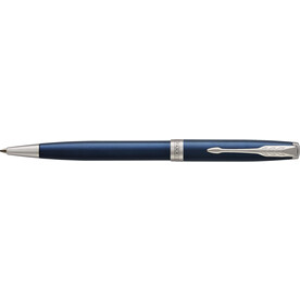 Parker Sonnet Kugelschreiber | Chromfarbene Zierelemente – Blau bedrucken, Art.-Nr. 005999127_9401