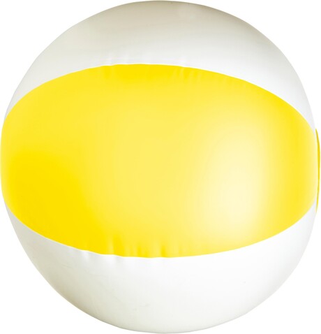 Aufblasbarer Wasserball aus PVC Lola – Gelb bedrucken, Art.-Nr. 006999999_9620
