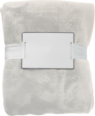 Fleecedecke Sean – beige bedrucken, Art.-Nr. 357999999_965859