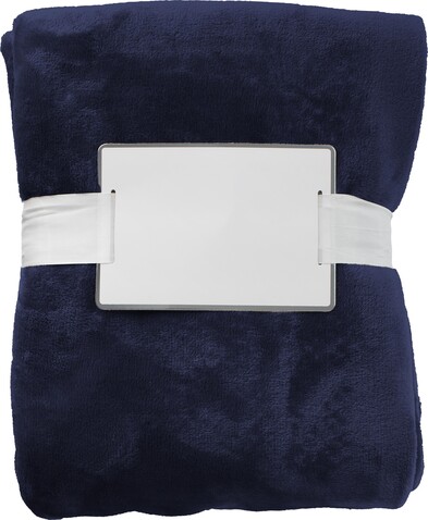 Decke aus Flanellvlies (280 gr/m²) Sean – Blau bedrucken, Art.-Nr. 005999999_965859