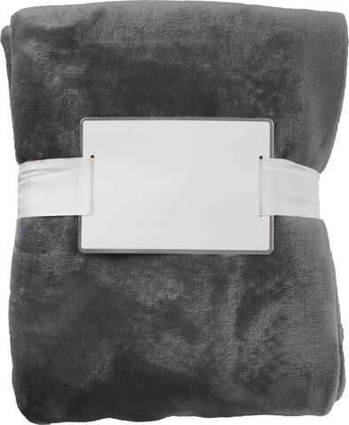 Decke aus Flanellvlies (280 gr/m²) Sean – Grau bedrucken, Art.-Nr. 003999999_965859